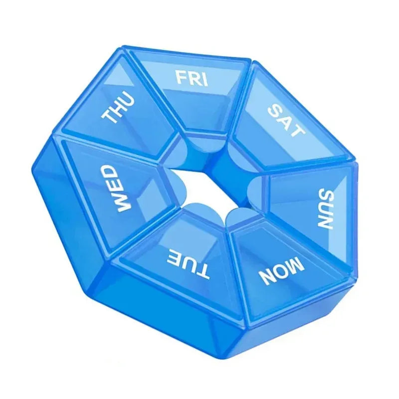 1/2/3pcs Portable Mini Seven Days Small Pill Box One Week Seven Days A Week Pill Organizers Multifunctional Medicine Case Oasis Select