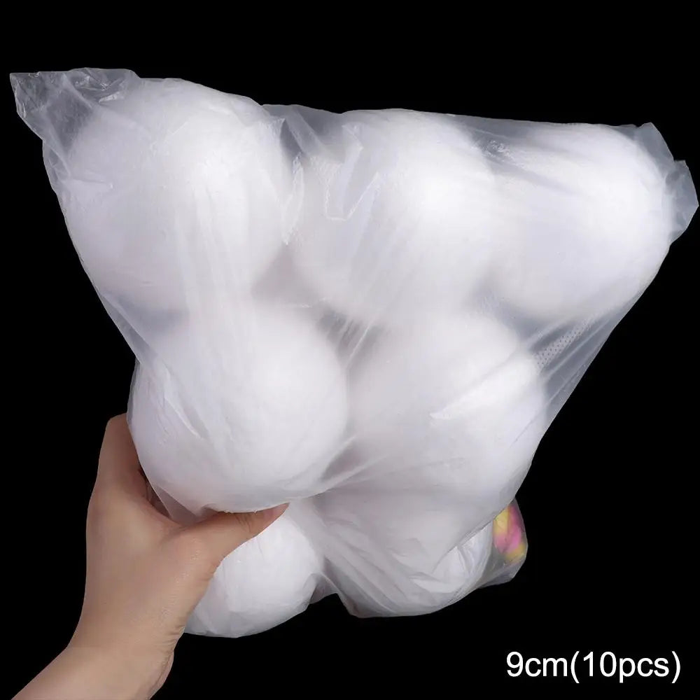 White Polystyrene Foam Balls 80pcs – Christmas Ornaments & DIY Christmas Craft Ornaments Oasis Select 9cm-10pcs other