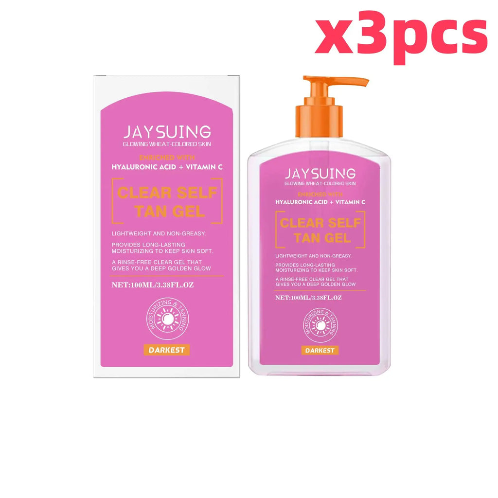 Moisturizing Tanning Gel Non-irritating Long Lasting Accelerator Skin Bronzing Repair Sunburn Body Natural Self-Tanning Lotion Oasis Select 100ml boxedx3pcs 100ml