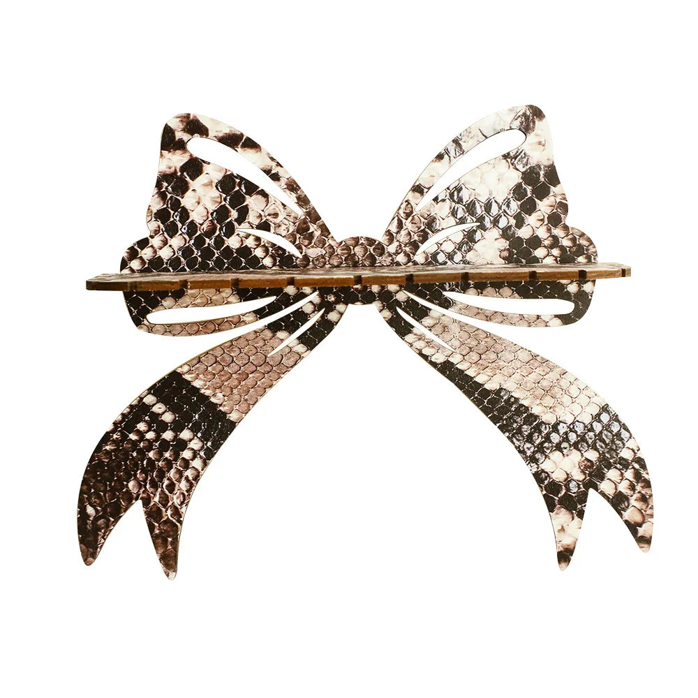 Wooden Snake Bow Style Crystal Wall Shelf Simple Home Bedroom Homestand Decoration Oasis Select