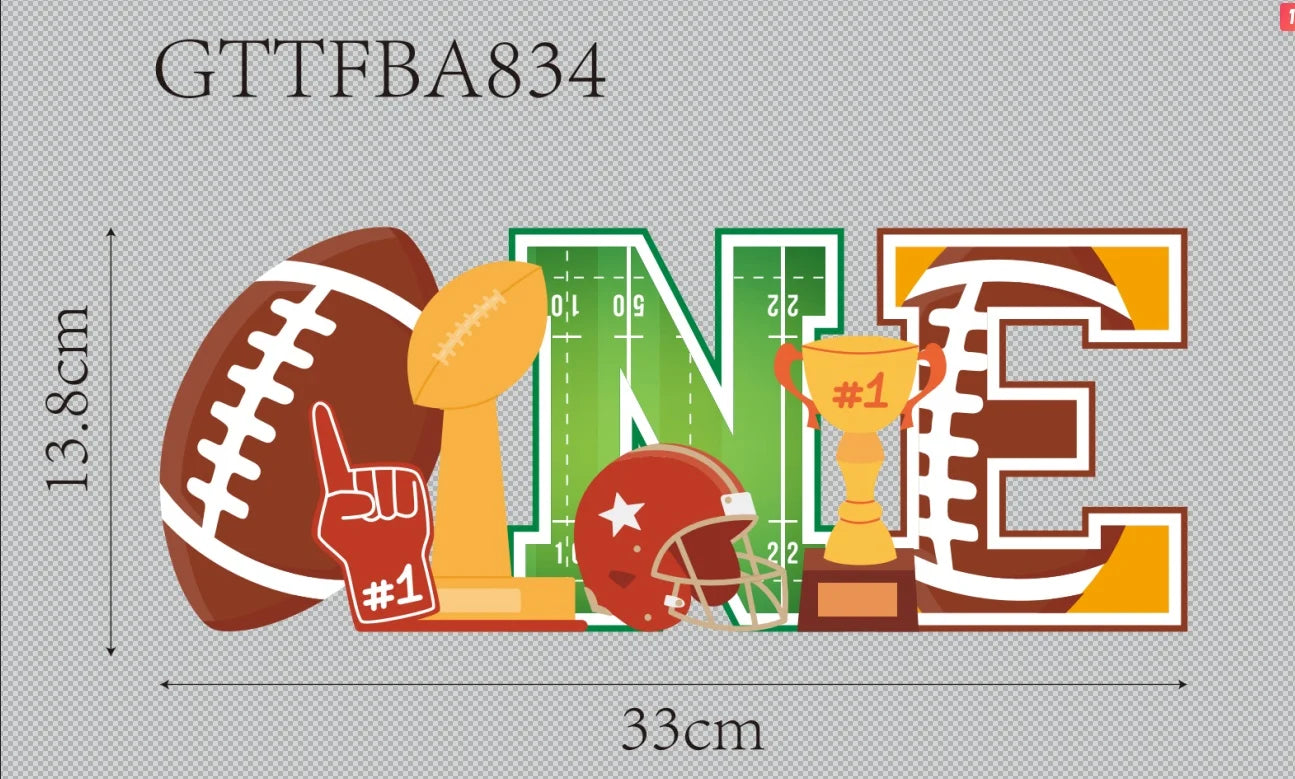 First Year Down Birthday Party Decorations 1st Birthday Decorations Wooden Sign First Year Down One Sign For Football Championsh Oasis Select 1sets