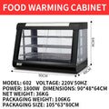 2000W 3-Tier Commercial Food Warmer Display Cabinet LED Lit