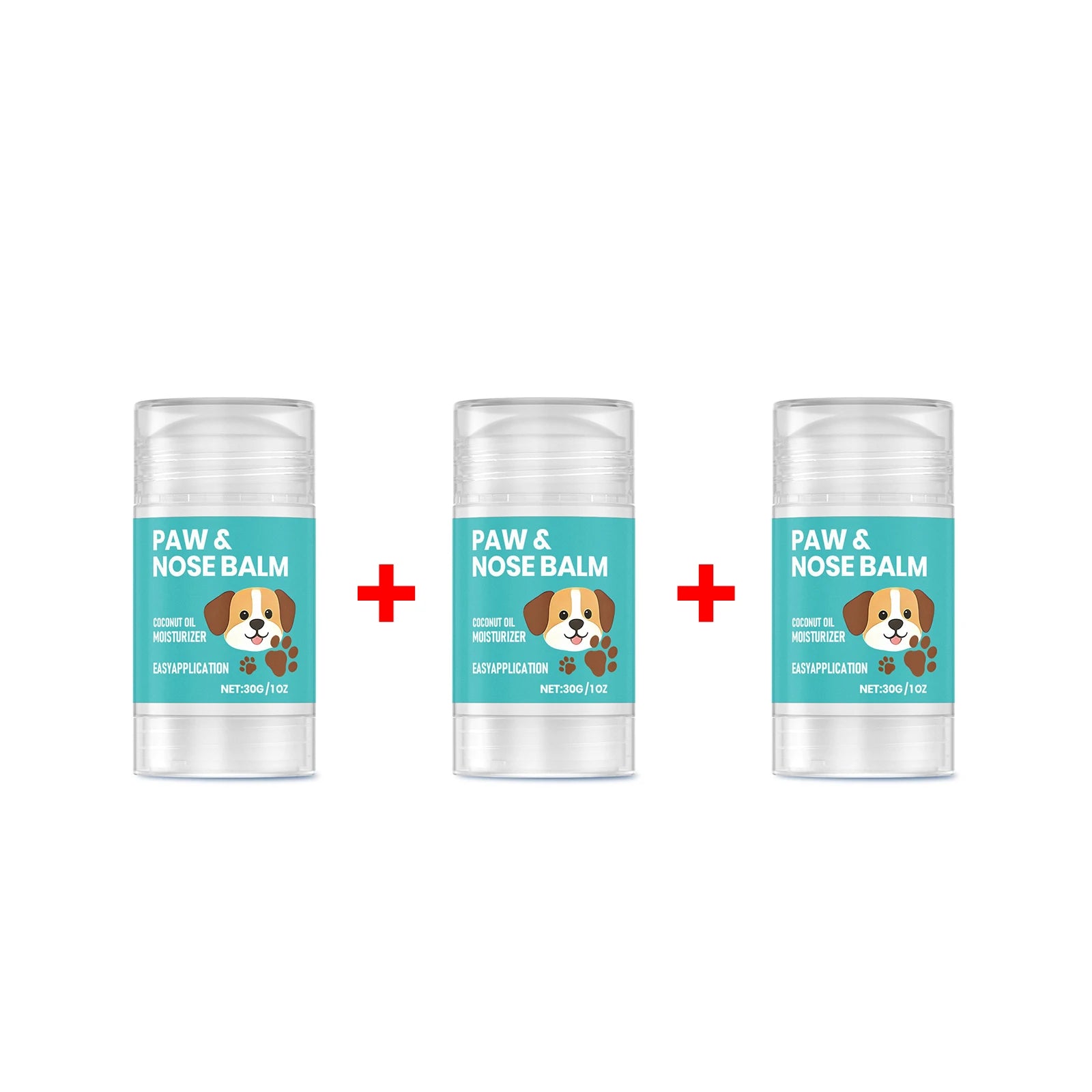 Paw Nose Balm Pet Nose Protector Coconut Oil Moisturizing Cream for Paw and Nose Crack Feet Repair Dog Winter Care Supplies 30g Oasis Select 3pcs