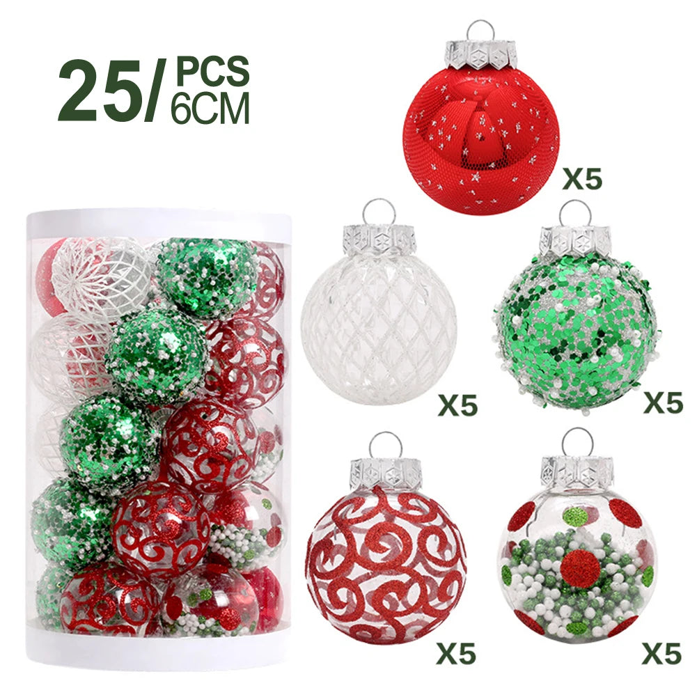 Pendant Christmas Ball Outdoor Indoor Living Room Festive Atmosphere For Holiday Wedding Ornaments Tree High Quality Oasis Select Red Green White China Mainland