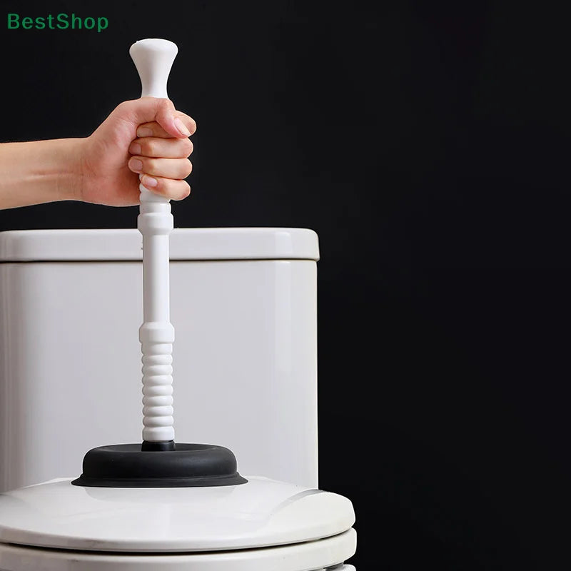 Silicone Vacuum Toilet Plunger | High-Pressure Drain Unblocker