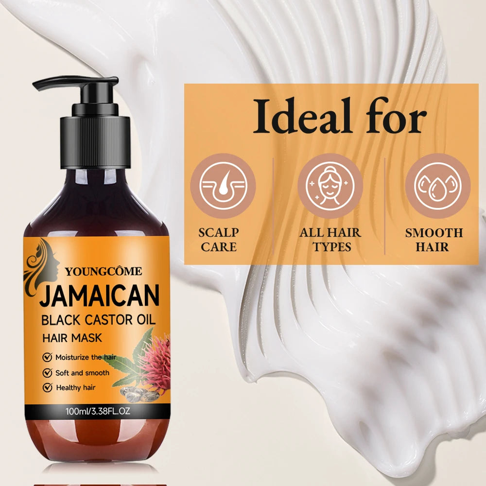 Black Castor Oil Hair Mask – Deep Conditioning Treatment 100ml Hair Conditioning Mask Oasis Select