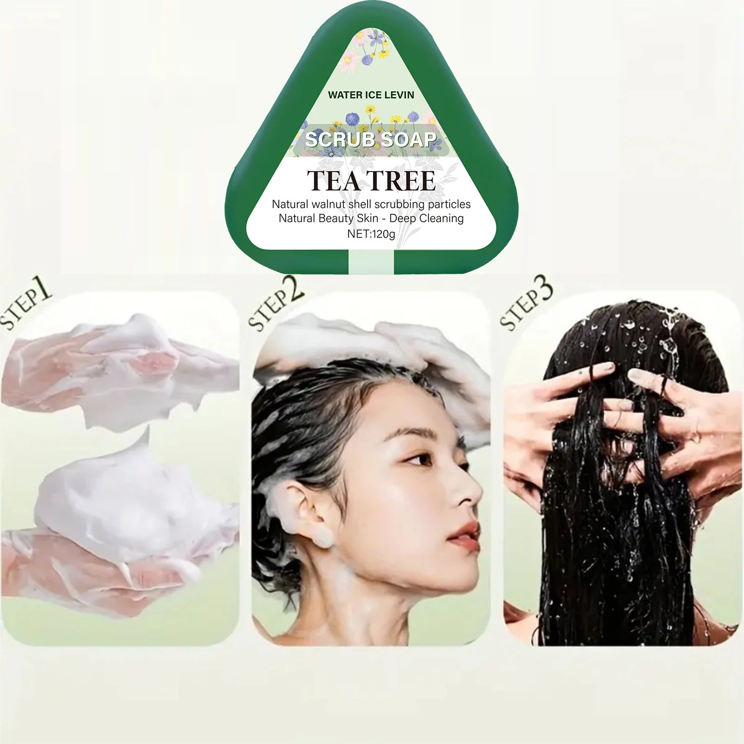 Tea Tree Scrub Soap with Walnut Shell – Deep Cleansing Bar Exfoliating Scrub Soap Oasis Select