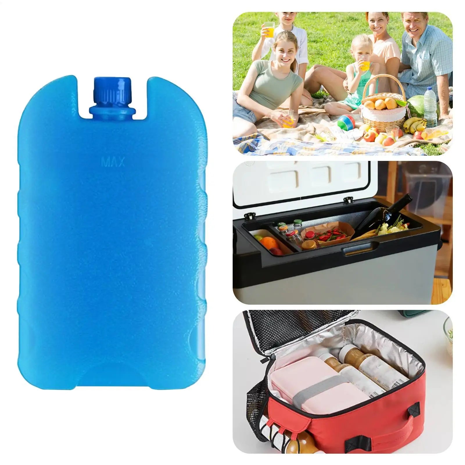 Reusable Ice Box New Keep Fresh Refrigeration Refrigerated Shipping Cooling Box PE Picnic Cooler Box Portable Ice Cooling Pack Oasis Select