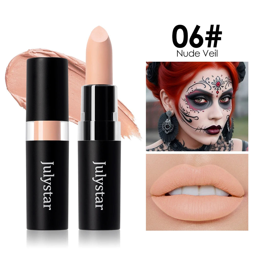 Matte Lipsticks 12 Colors Waterproof Long Lasting Lip Stain Non-stick Cup Sexy Red Black Lipstick Pigment Lip Cosmetics Oasis Select 06