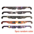 5-Pack Solar Eclipse Glasses – Safe Anti-UV Viewing, Adults & Kids