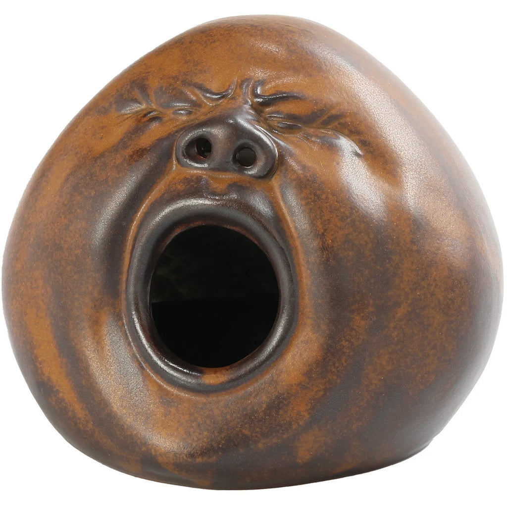 Retro Chinese Style Ceramic Incense Burner, Traditional Sandalwood Censer for Home Living Room Tea House Zen Decor Oasis Select
