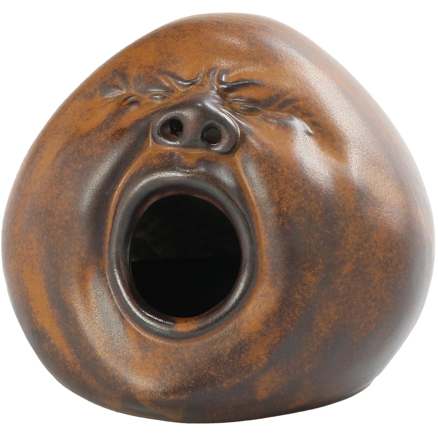 Retro Chinese Style Ceramic Incense Burner, Traditional Sandalwood Censer for Home Living Room Tea House Zen Decor Oasis Select