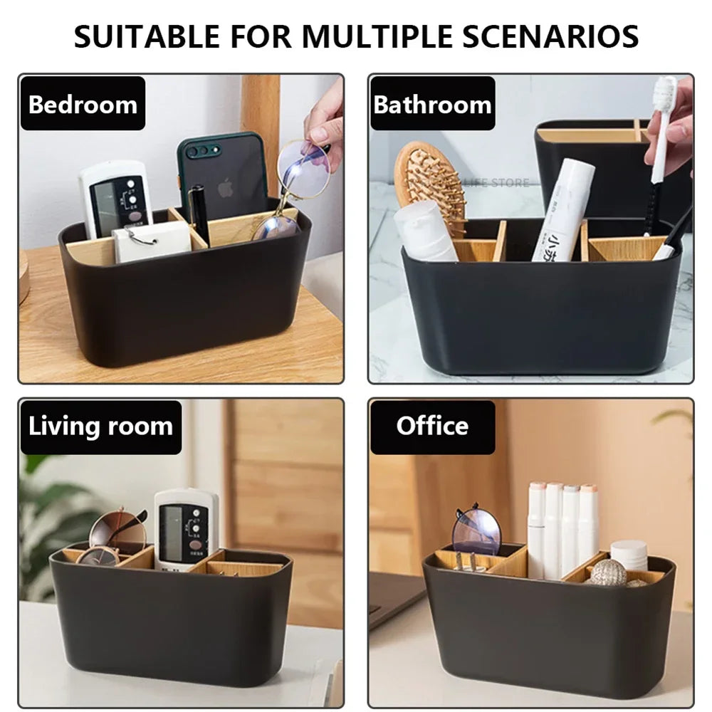 Bamboo Electric toothbrush Holder Razor Makeup Brush Storage Box Toothpaste Toothbrush Stand Bathroom accessories Oasis Select