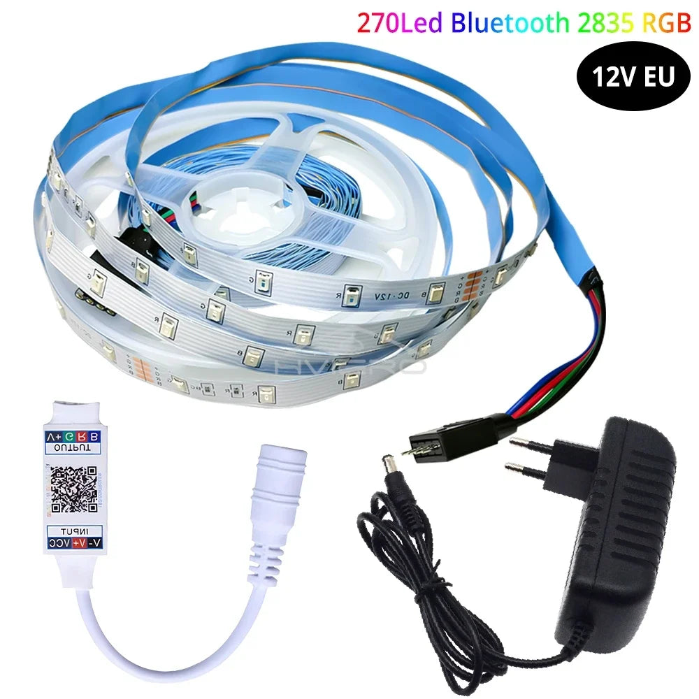 RGB LED Strip Light 5M/10M SMD 2835 Bluetooth DC 12V HVIERO