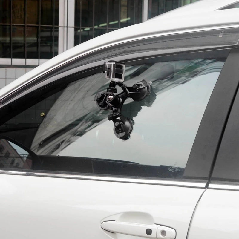 Triangle Suction Cup Camera Mount for GoPro, Insta360 & DJI