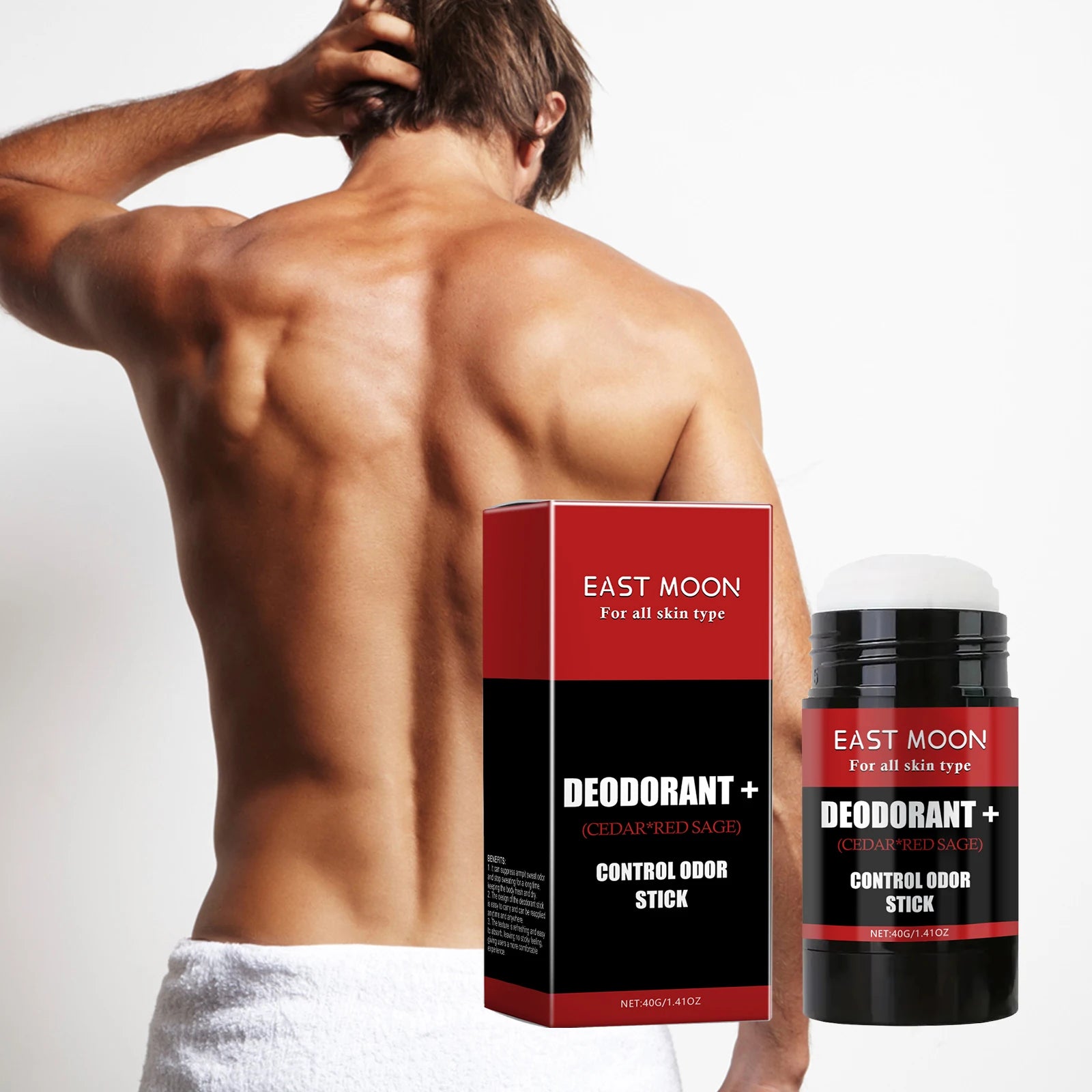 East Moon Deodorant Stick – Anti-Sweat Armpit Odor Remover 40g Deodorant Stick Oasis Select