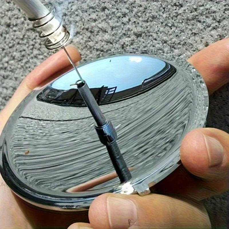 Compact Solar Flame Igniter - Sturdy Iron Structure, Ideal for Camping and Survival. Resin Design for Stable Ignition Oasis Select