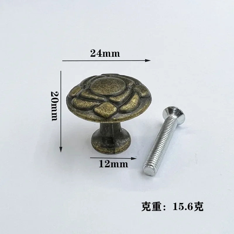 Antique Style Pull Handles Bronze Tone Retro Alloy Kitchen Drawer Cabinet Door Knobs Furniture Hardware Fittings
