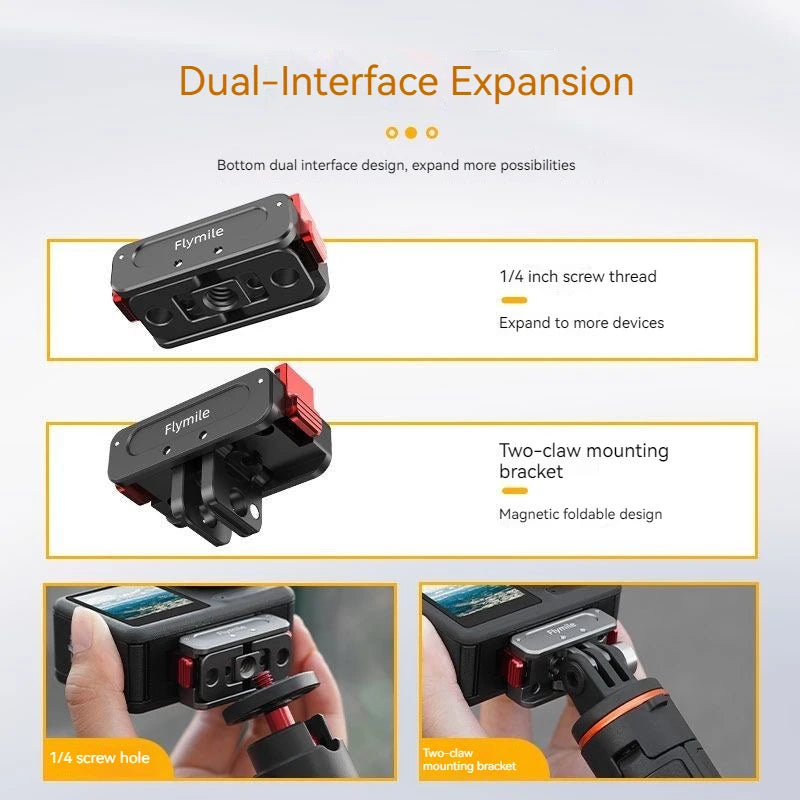 DJI Osmo Nano Magnetic Quick Release Folding Adapter | Metal