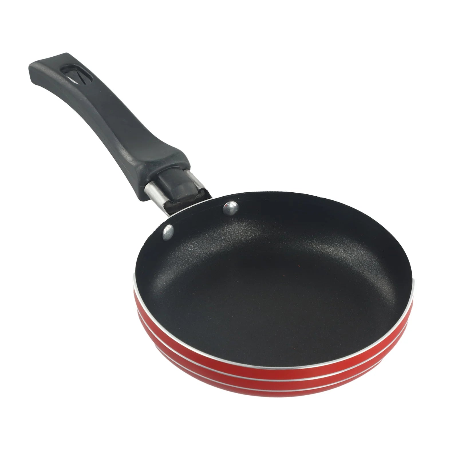 12/14/16/18cm Frying Pan Non-Stick Stainless Steel Frypan Pot Saucepan Steak Cooking Pan Random Color Cookware Kitchen Supplies Oasis Select