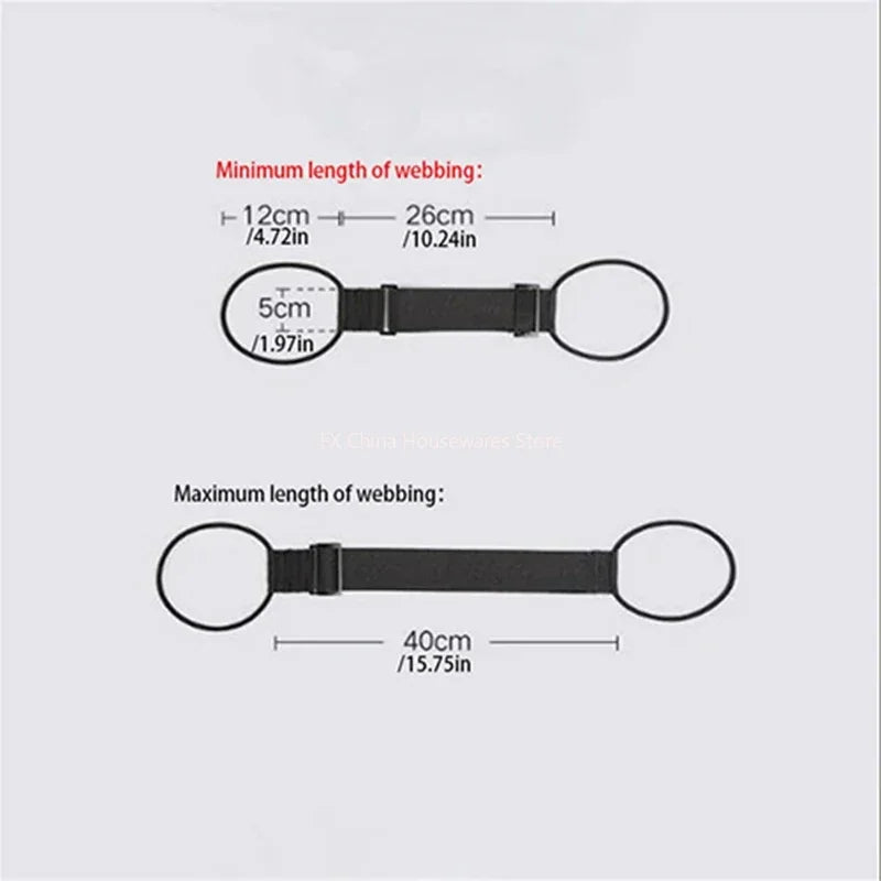 Elastic Adjustable Luggage Strap, Bungee Travel Security Belt, for Carry On, Secure Baggage Transport Oasis Select
