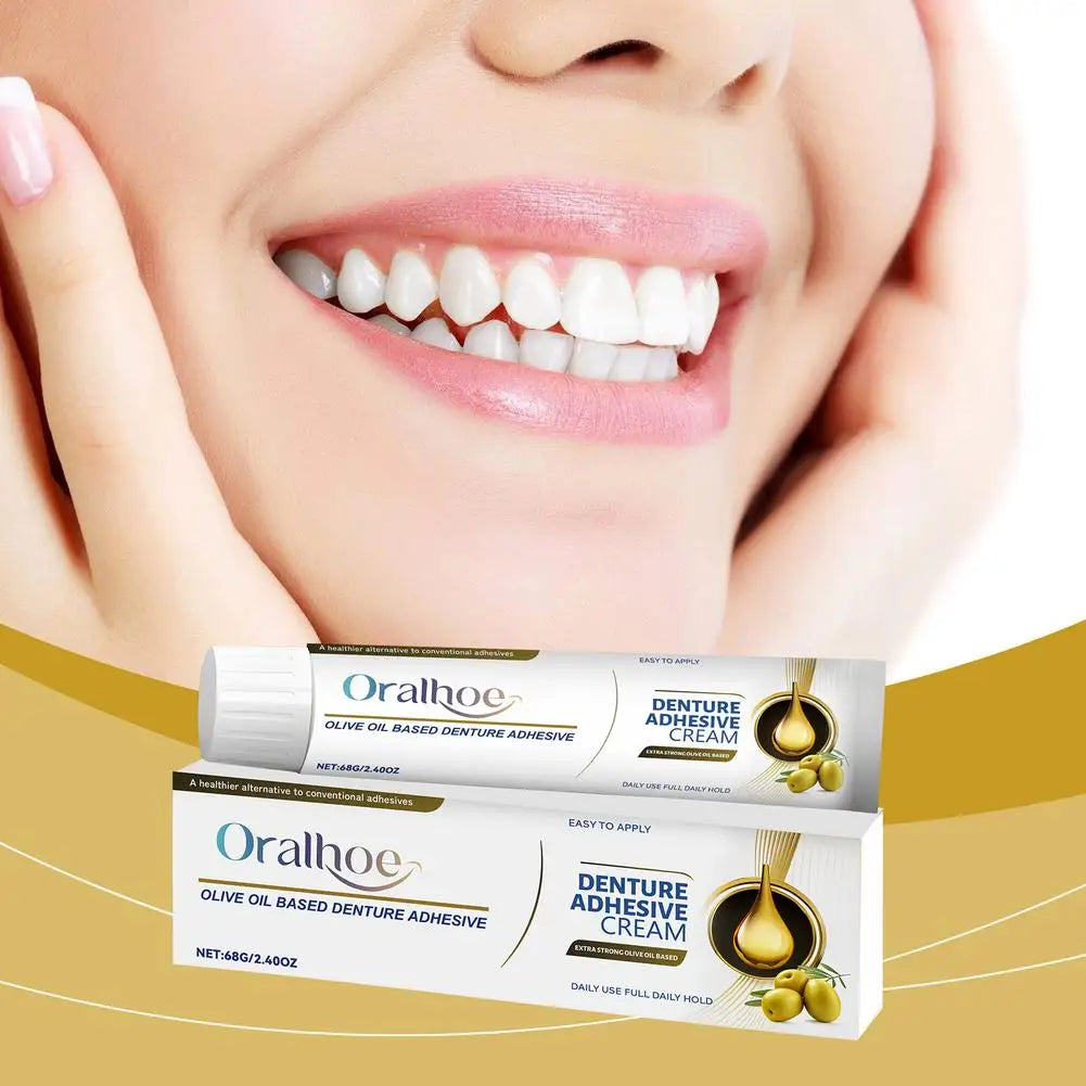 SADOER Denture Adhesive Cream – Secure Hold Natural Fit 68g Denture Adhesive Cream Oasis Select
