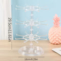 1pc, Multi layer rotating jewelry rack, necklace display rack, jewelry storage rack, bracelet hanging rack Oasis Select Transparent-3 layers