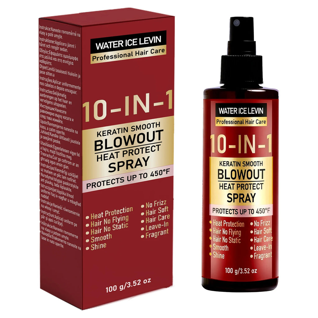 10-in-1 Keratin Heat Protect Spray | Anti-Frizz, 450°F Heat Protect Spray Oasis Select Nourishing