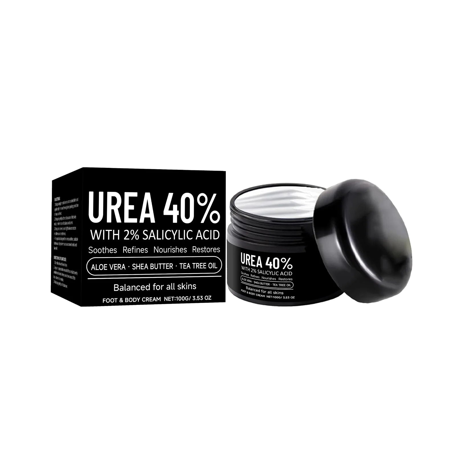 Hoygi 40% Urea Foot & Hand Cream – Deep Moisturizer for Dry Skin Foot & Hand Cream Oasis Select 100g Boxed