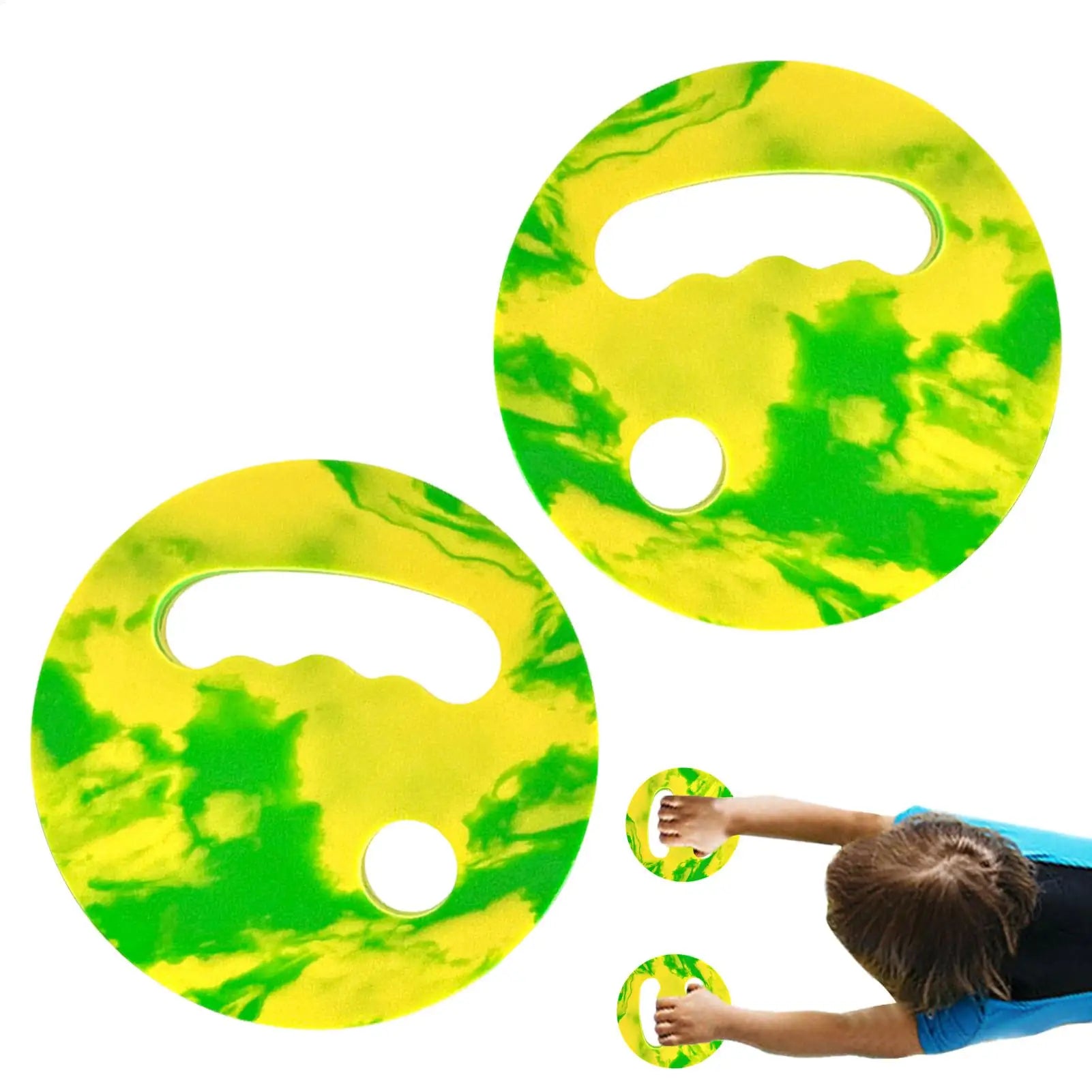 Swimming Disc 2Pcs Water Exercise Discs Handheld Lightweight Swimming Board For Adults Kids Water Workouts Beginners Pool Oasis Select