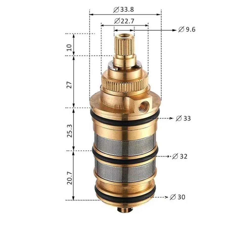 Shower Mixer Valve Brass Replacement Thermostatic Bar Repair Kit Bathroom Water Temperature Control Faucet Cartridges Oasis Select La-fxct6003