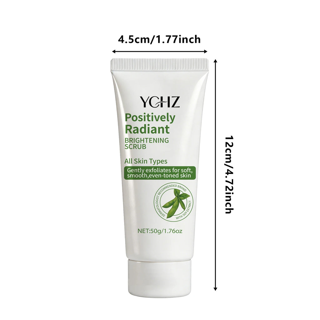 Radiant Skin Cleansing Scrub Gel – Soybean Extract, Oil-Free