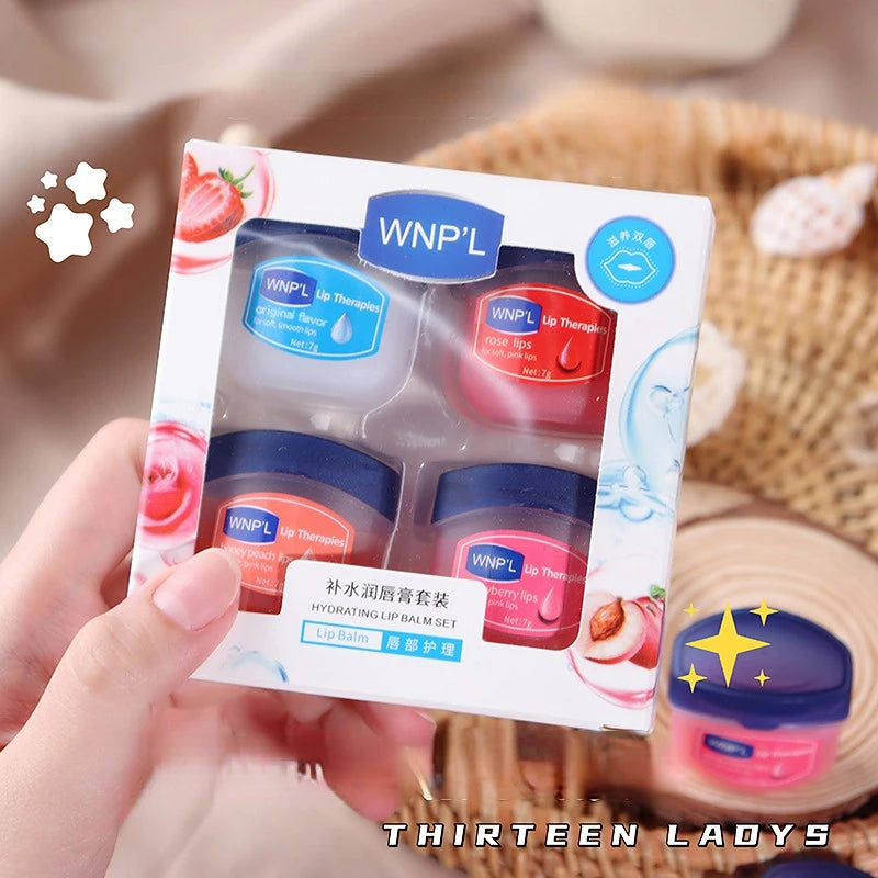 Natural Plant Lip Balm – Moisturizing Anti-Crack Lip Oil Lip Balm Oasis Select 4pcs kit