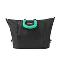 Expandable Oxford Cloth Duffel Bag, Water Resistant Large Capacity Travel Bag with Detachable Shoulder Strap Oasis Select Black