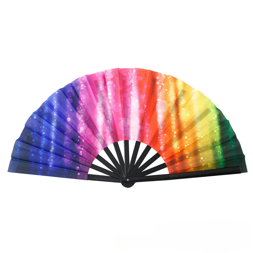 Boots The Ground Hand Fan Foldable Country Line Dance Fan Portable Large Popping Fan For Dance Practice Party Performance Oasis Select 16