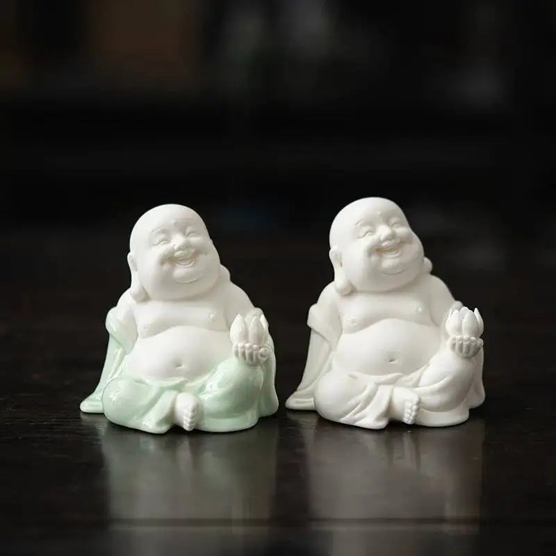 Zen Maitreya Tea Pet Ornament Incense Holder Incense Stick Sandalwood Incense Burner Incense Stand Ceramic Little Oasis Select