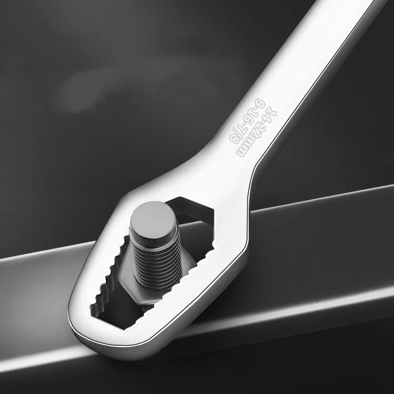 JUSTINLAU Adjustable Multi Functional Wrench Double Headed Multi Functiona Universal Wrench Maintenance Manual Tool 3-17mm8-22mm Oasis Select