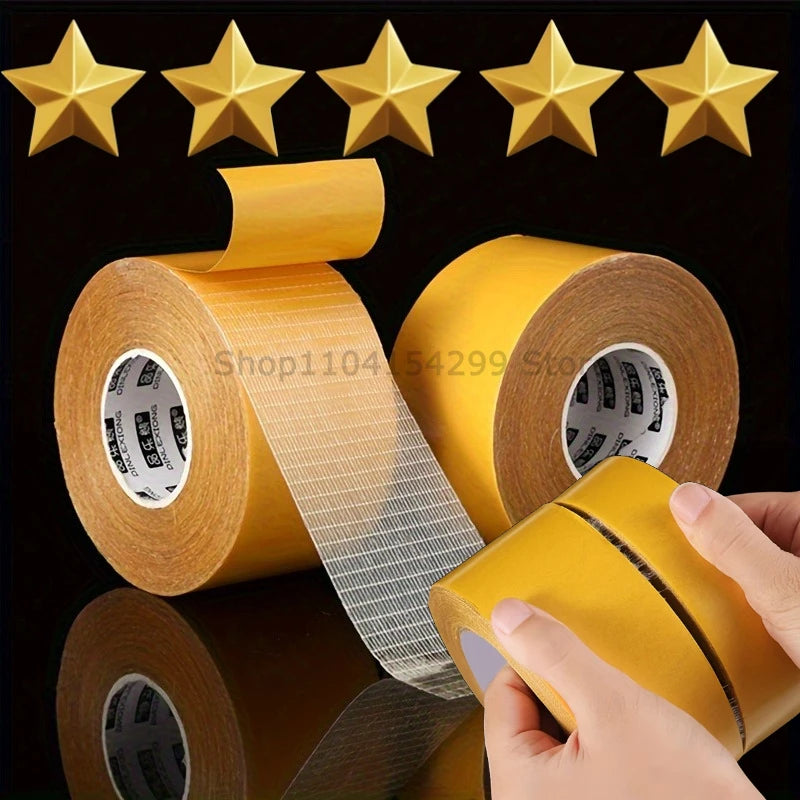 Super Thin Strong Fixation Double Sided Adhesive Tape Heavy Duty Translucent Mesh Waterproof Traceless Powerful Grid Carpet Tape Oasis Select