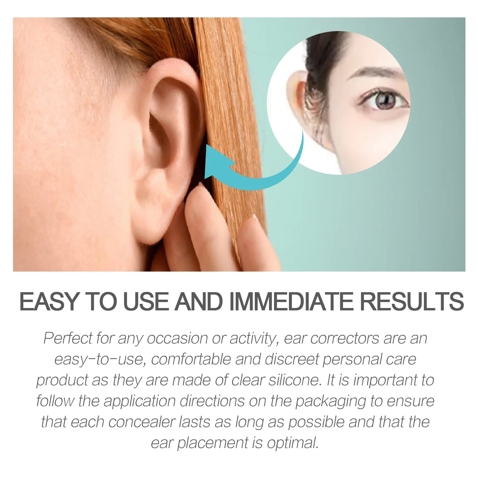 EELHOE Ear Corrector Sticker, Auricle Valgus Correction, Contour Shaping, Big Ear Solution, Protruding Ear Supporter Set Oasis Select