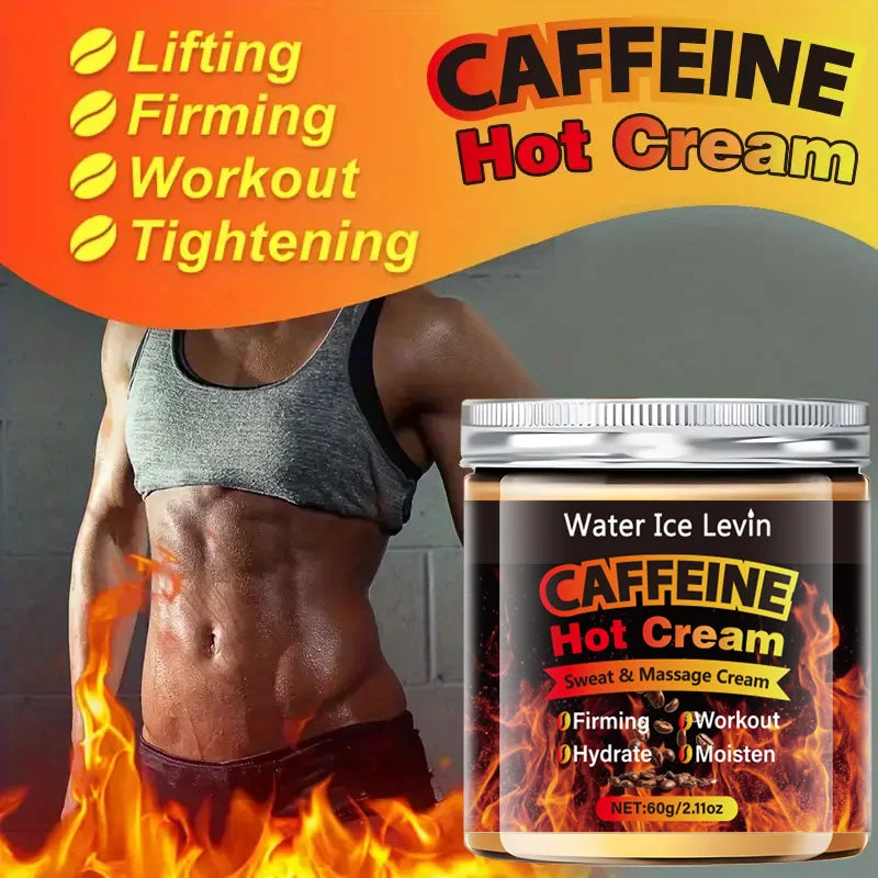 60g Caffeine Thermal Massage Cream - Deeply Nourishing and Firming Moisturizing Cream for Face and Body, Ideal for Exercise, Enhances the Moisturizing System, Moisturizing Cream Oasis Select