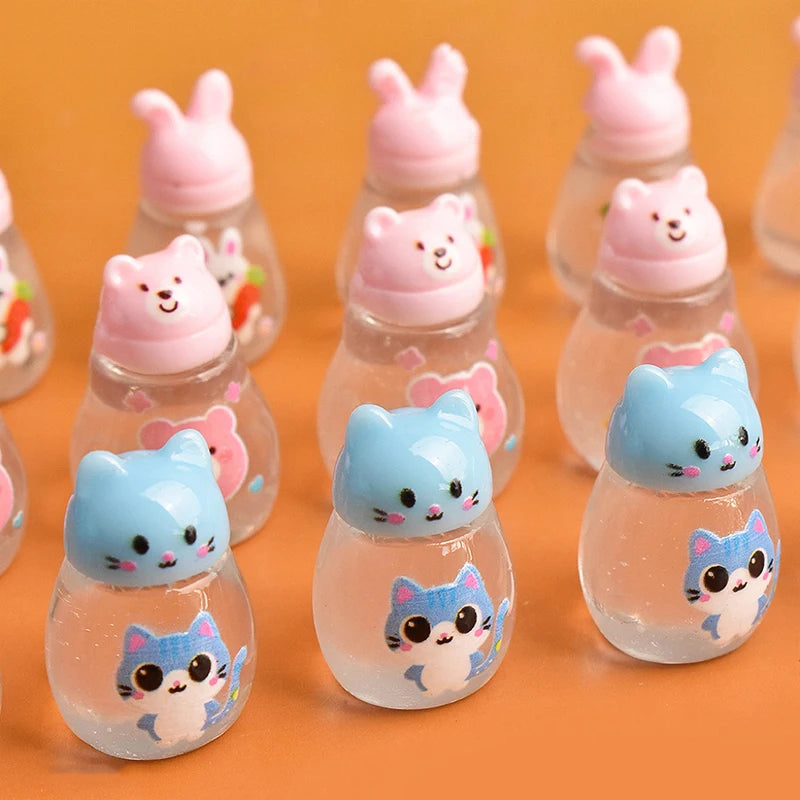 5Pcs Dollhouse Mini Simulation Cartoon Water Cup Model, Desktop Ornaments, Home Micro Decor Props Oasis Select