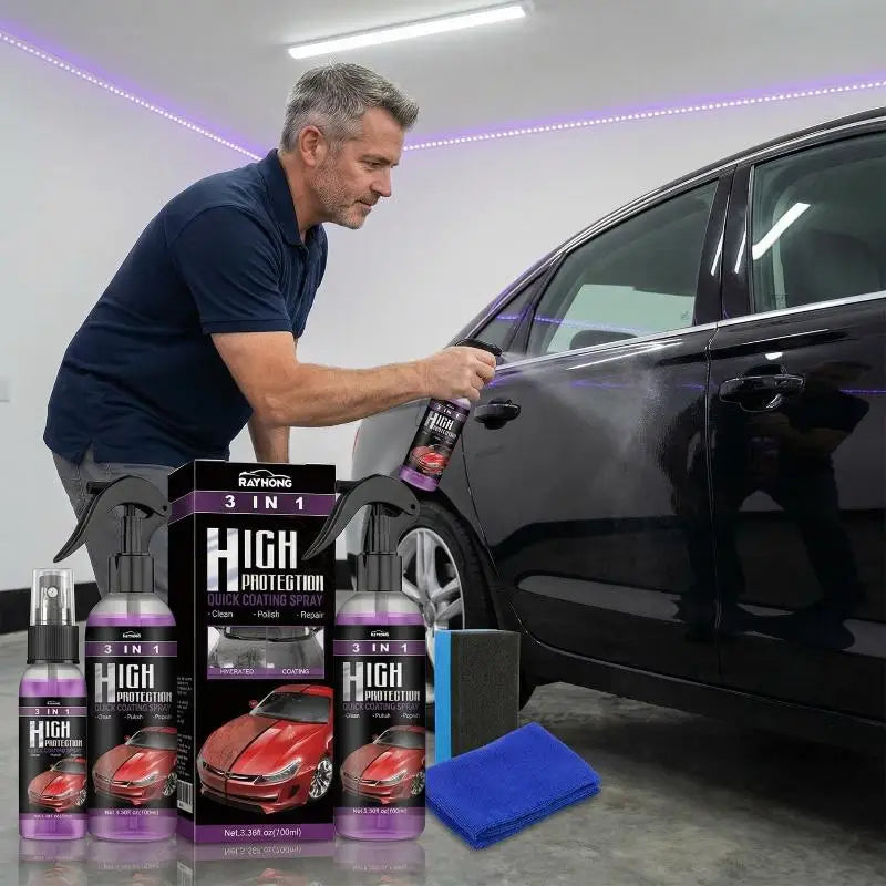 Car Headlight Restoration Spray Clear Vision Formula with UV Protection and Waterproof Sealant for Plastic Glass Oasis Select