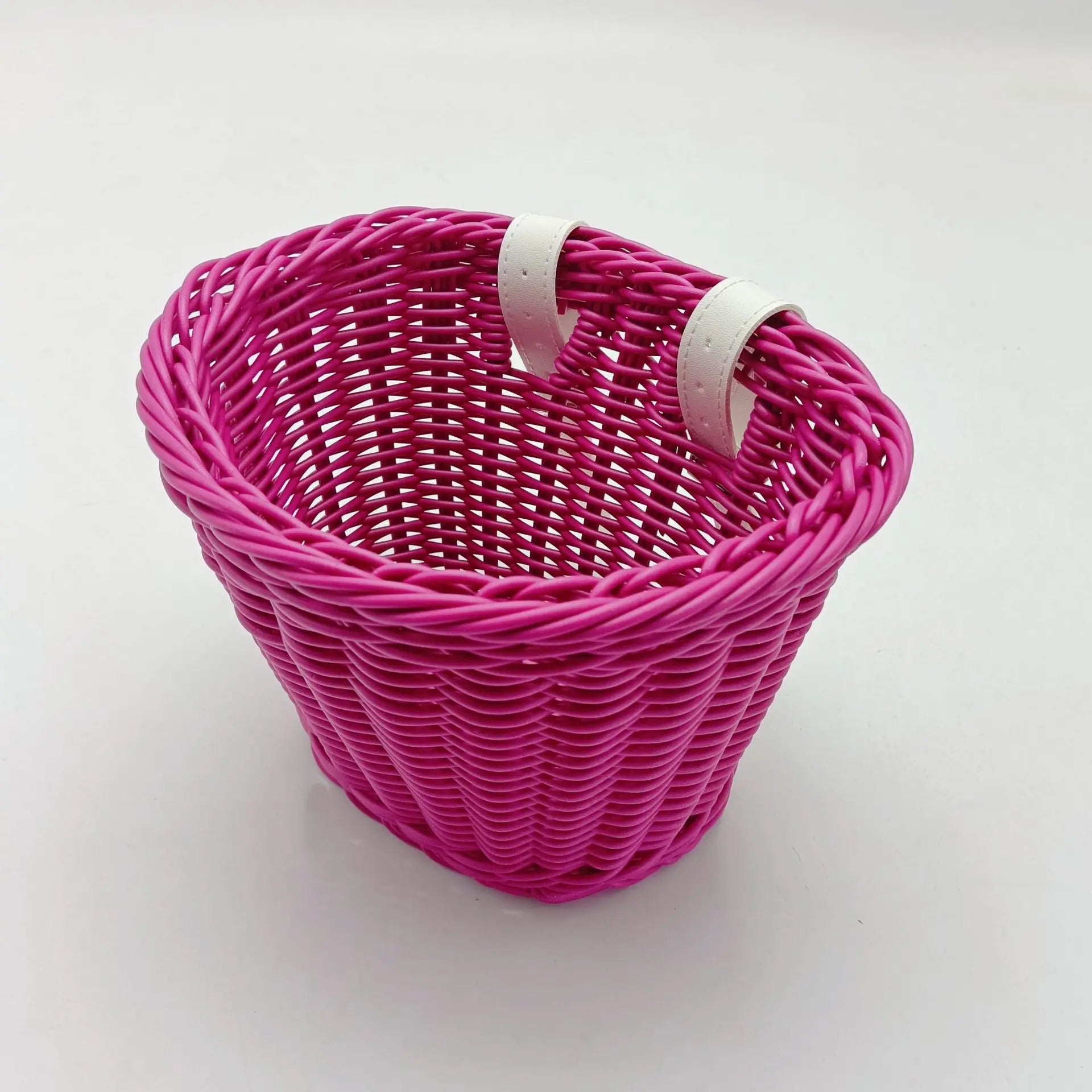 Eco-friendly Woven Rattan Baskets - Fit Scooters Baby Walkers Children's Bikes & Electric Vehicles Multiple Sizes Rattan Basket Oasis Select Plumcolor 22x18x18CM