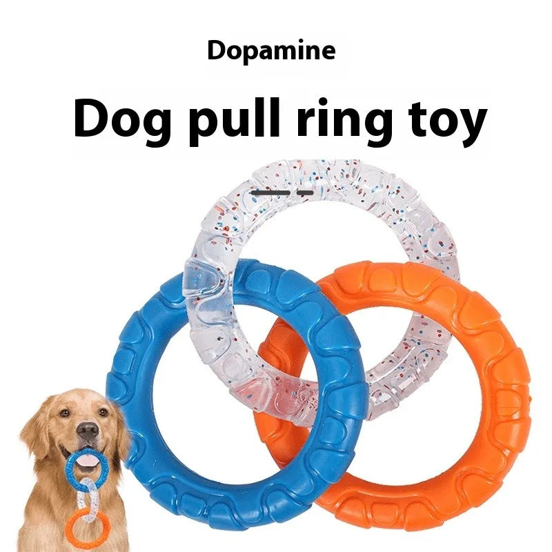 Dog Toys Pull Rings Tough To Bite Cleaning Teeth Grinding Teeth Relieving Boredom Training for Both Large and Small Dogs Oasis Select