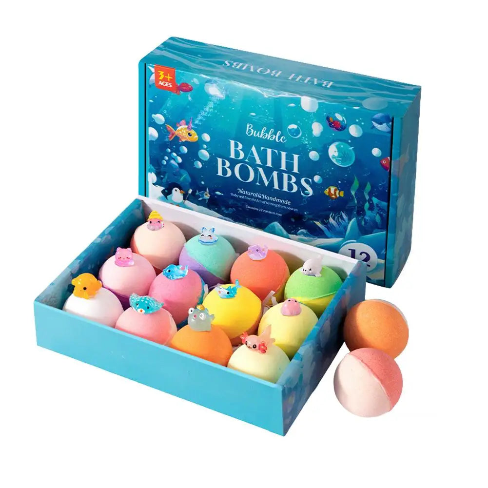 12-Piece Surprise Toy Bath Bombs – Natural Oils & Mega Bubbles Bath Bomb Gift Set Oasis Select A