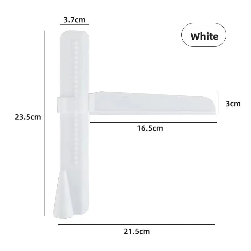 Adjustable Cake Scraper Smoother Tool Set Height-Adjustable Plastic Icing Smoother for Cake Decorating & Baking Oasis Select White
