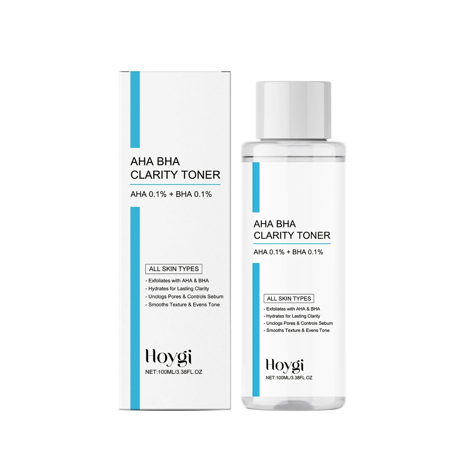 AHA BHA Toner Gentle Exfoliating Toner for Oily Skin Pore Refining Soothing Hydrating Facial Essence Daily Oil Control Skincare Oasis Select 100ml Boxed