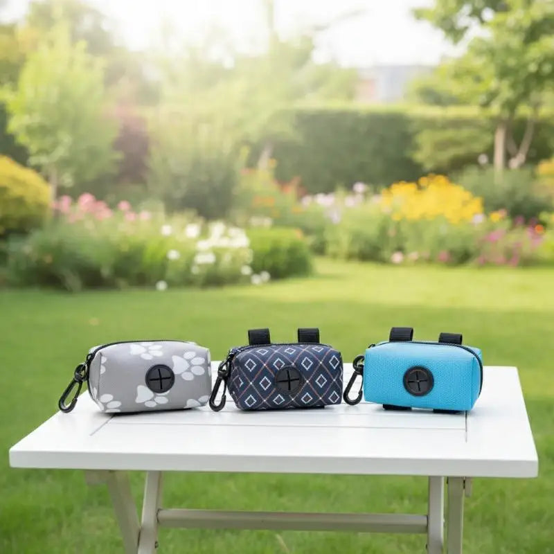 Pet Dog Poop Bag Holder Leash Attachment Adjustable Mini Travel Garbage Bag Dogs Waste Poop Bags Dispenser Pet Cleaning Tools Oasis Select