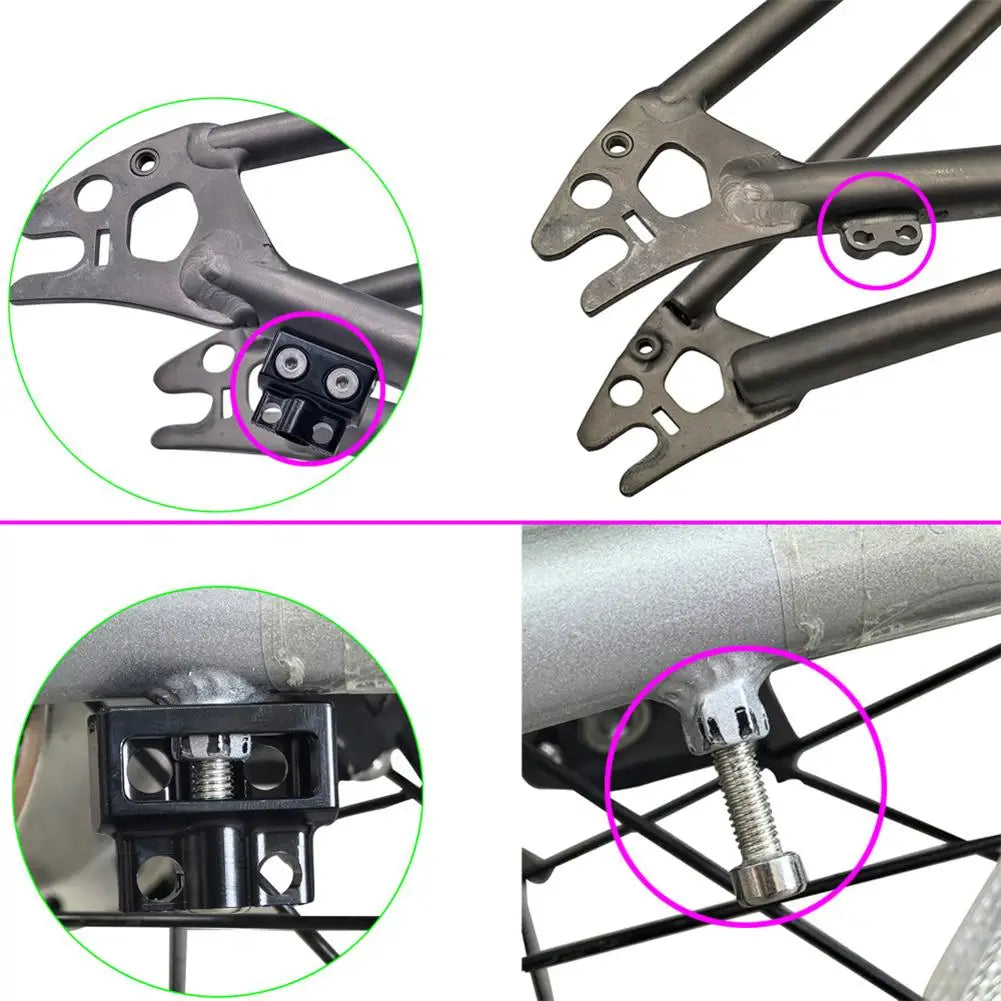 Rear Derailleur Hanger Extender For Folding Bikes Compatible With For Brompton Up To 11 34T Flywheel Aluminium Material Oasis Select