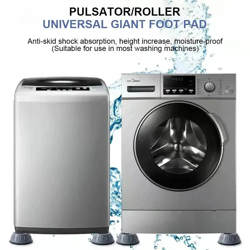 2/4/8/12pcs Washing Machine Shock Pad, Washing Machine Silicone Foot Pad, Suitable For Daily Washing Machine Shock And Noise Oasis Select